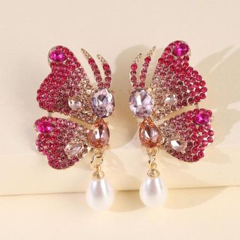 Nuevos Diamantes Multicolores Butterfly Charm Suspension 