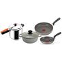 Set Olla a presión IMUSA 7 litros+Caldero 20cm+Sarten18 cm+Sarten24 cm