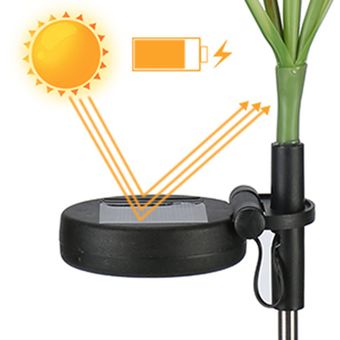 2pcs luces solares de jardín al aire libre IP65 a prueba de agua solar Lily Luces Decoración 