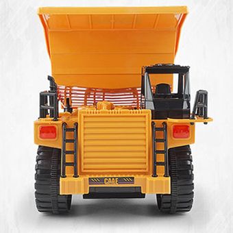 2.4G Dump Truck control remoto Big Truck el modelo de coche de juguete para niños con la música hacia adelante hacia atrás del camión volquete 