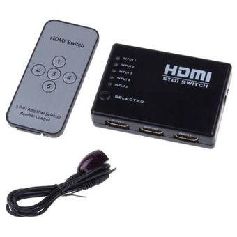 Switch HDMI v1.3b 1080p 3 Entradas con Control Remoto