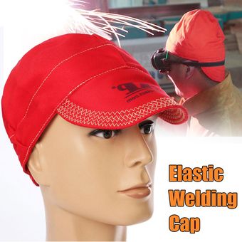 Soldado elástico universal soldador llama retardante paño sombrero gorra protección cabeza rojo-5.8GHz 