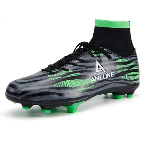 Botas de fútbol FG zapatos de fútbol antideslizantes-Negro