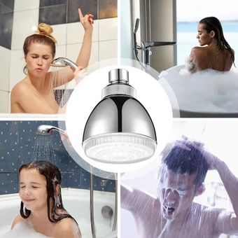 7 colores de ducha de mano mano cabeza de ducha LED con luz led automática romántica 