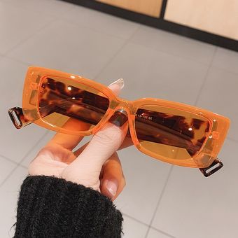 Marca rectangular pequeña gafas de sol Sra Gradientemujer 