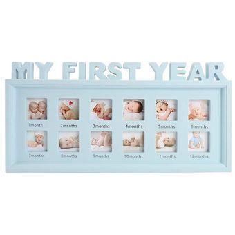 Marco de plástico para fotos de bebé de 0 a 12 meses,imagen de recue 