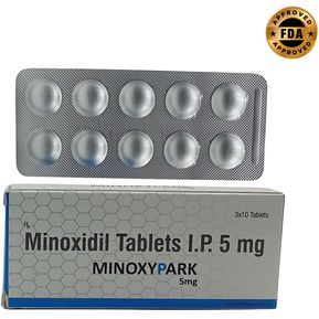 Minoxidil 5mg 30 Tabletas Minoxypark