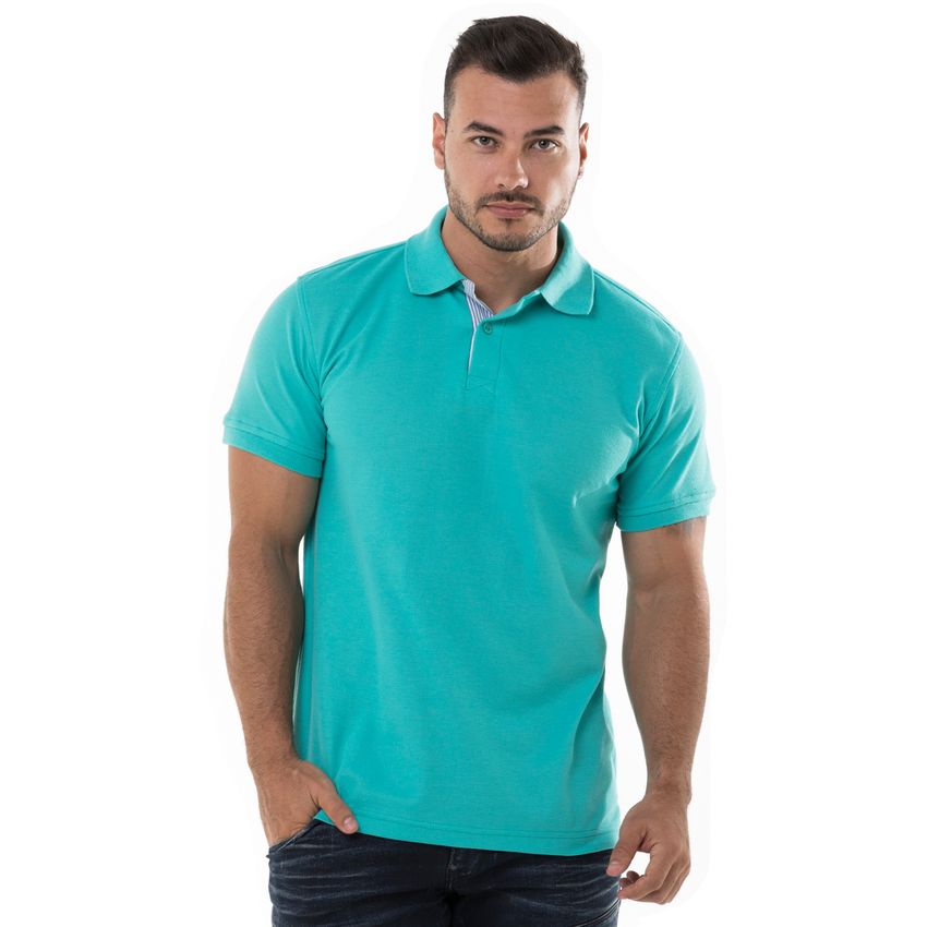 camisa polo verde menta