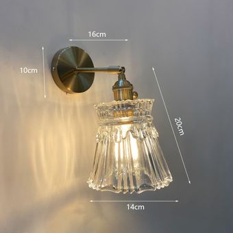 lámpara de mesi Lámpara de pared de vidrio nórdico decorativa moderna 