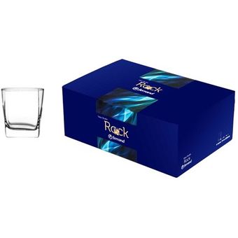 Set de 6 vasos de cristal 295 ml, modelo París, juego de vasos clásicos para  agua, bebidas, 8 x 9 cm, resistentes, ligeros, apto