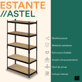 MUBSON Anaquel Plegable con Resistencia de 40 Kilos por Estanteria