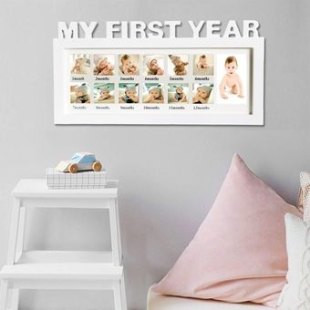 DIY creativo de 0-12 meses bebé colgando fotos pantalla recuerdos re 