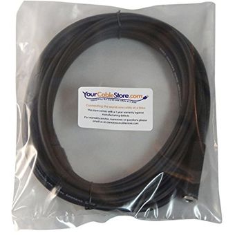 Your cable store cable de extension para auriculares estereo de 15 pie 