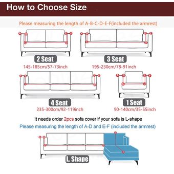 3D sofá fundas para esquina de salón sofá elástico fundas para sofá Protector funda sofá cubierta 1-4 plazas #Set 9 