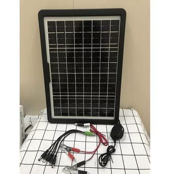 Panel solar portátil 15w cargador para dispositivos y baterías 12V