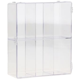 1x Caja de almacenamiento de exhibición de acrílico transparente Caja 