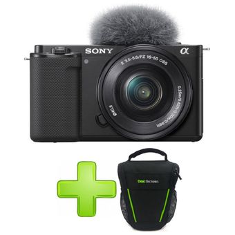 Sony Alpha ZV-E10 - APS-C - Cámara con lente intercambiable, sin espejo,  para videoblogueros, color negro