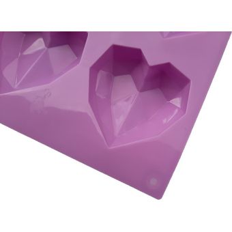 Molde Silicona Corazones Origami X8