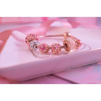 Spring Series 925 Cuentas De Plata Esterlina Encanto Rosado Spring Series 925 Cuentas De Plata Esterlina Encanto Rosado