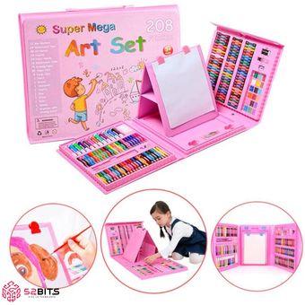 Mega Kit Arte Niños Set Infantil + Dibujos Para Pintar A