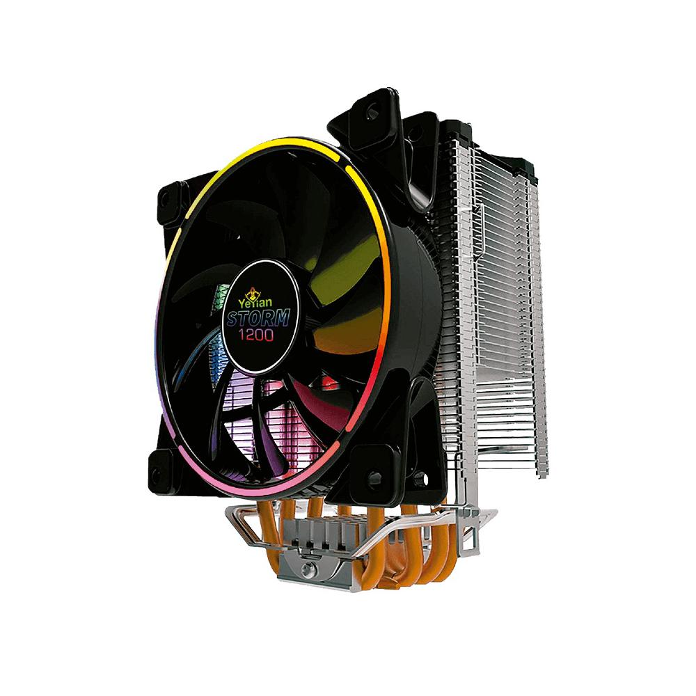 Disipador CPU Yeyian Storm 1200 RGB, 120mm, 1000 - 1800RPM, Negro