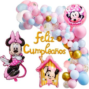 Globos Minnie Mouse, Globo Decoración de Cumpleaños de Minnie Mouse, Globos  de Decoracion para Fiestas de Minnie, para Fiestas Infantiles, Globos