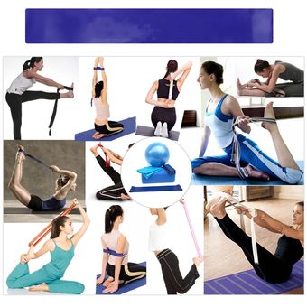 5 unidsset Fitness banda de resistencia para Yoga Pilates 