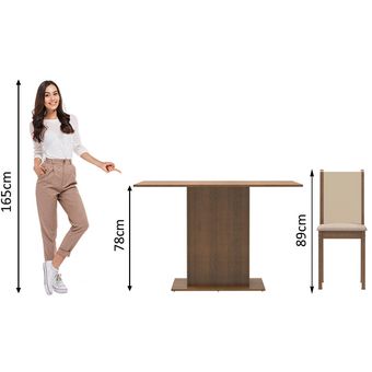 Mesa de cocina de 3 piezas, juego de mesa de comedor, juego de mesa de  cocina pequeña para 2, 32 x 21 x 30 pulgadas, marrón claro