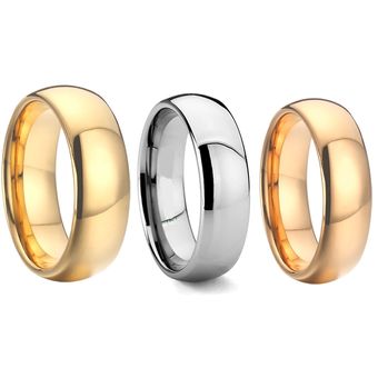 Love Alliance 100% Carburo De Tungsteno Anillo De Bodas Para 