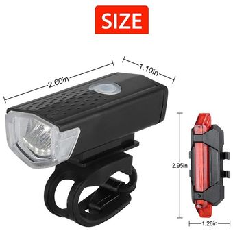 Bike Light Bicycle Front Back Rear Taillight Cycling Safety Warning Light  Bicycle Lamp Flashligh 