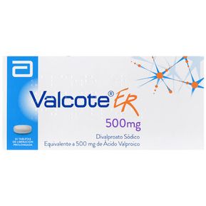 Valcote ER 500 Mg Por 30 Tabletas
