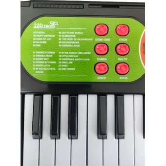 Piano Infantil Eléctrico de Juguete 22 Teclas 21 Sonidos Demo - Rosa