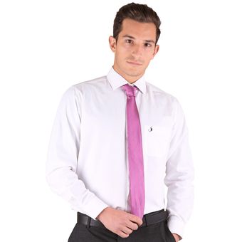 Camisa Vestir Long Beach Polo Club Hombre Blanco Algodon/Poliester L3000 |  Linio México - LO983FA03ABSTLMX