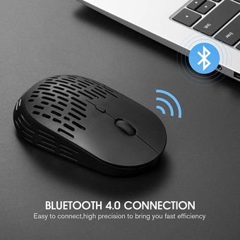 Ratón Inalámbrico Recargable Bluetooth Modo Dual Delgado 2.4
