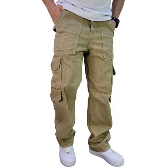 Pantalon drill best sale hombre con bolsillos