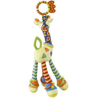 Bebé infantil desarrollo suave jirafa animal handbells de casas de ruta para juguetes 