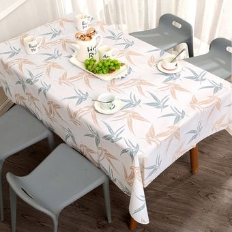 Manteles de mesa rectangulares impermeables y a prueba de aceite mantel decorativo para cocina mesa de comedor 