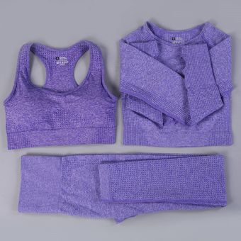Conjunto de Yoga sin costuras para mujer  ropa deportiva para Fitnes.. 