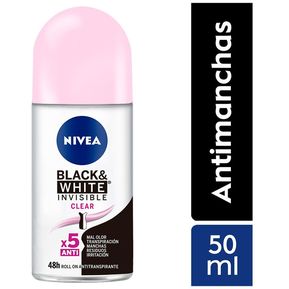 Nivea Deo Fem Black  White Invisible Clear Roll On 50ml