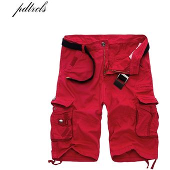 10 colores #earthy yellow pantalones cortos informales de verano para hombre pantalones cortos de carga ajustados de algodón para hombre 