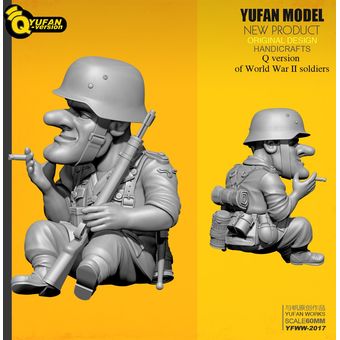 Yufan Model 135 Resin Soldier Q versión Kits de figuras Yfww-2017 