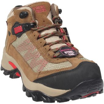 skechers steel toe marron