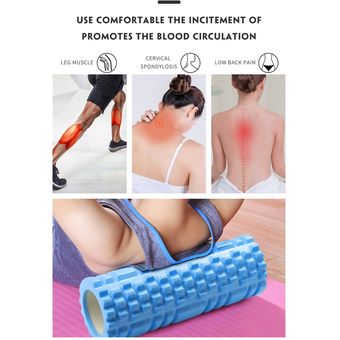 Rodillo de espuma EVA de 33CM para Yoga,rodillo de espuma para ejercicio,columna para Pilates,ejercicio,espalda,rodillo de masaje muscular,equilibrio 