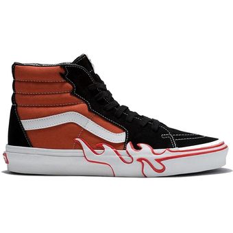 Zapatos vans rojo shop y negro hd