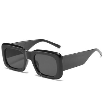 gafas de sol cuadradas para hombre y mujer anteojos de sol unisex con patas anchas color azul y ama 