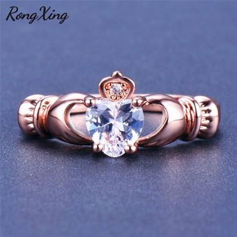 Rong Hing Lujo Muñeca Rosa Oro Relleno De La Piedra De De 