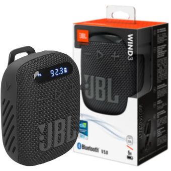 JBL Altavoz Bluetooth portátil Wind 3 y radio sintonizador FM para manillar  de bicicleta