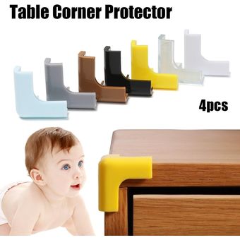 Protector de seguridad para bebés de silicona suave de 4 Uds protectores de borde de esquina de escritorio de mesa protectores de borde anticolisión protectores para las esquinas 