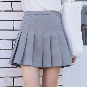 Falda plisada de cintura alta y2k para mujer minifalda informal Kaw 