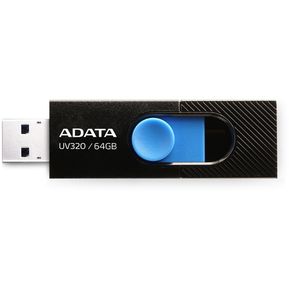 ADATA Memoria Flash USB 3.2 Gen1 UV320, 64GB, Deslizable, Co...